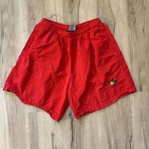 1990's Red vintage Cozumel Mexico beach shorts